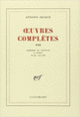 Couverture Œuvres complètes (Antonin Artaud)