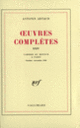 Couverture Œuvres complètes (Antonin Artaud)