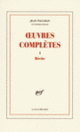 Couverture Œuvres complètes (Jean Paulhan)