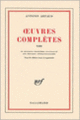 Couverture Œuvres complètes (Antonin Artaud)