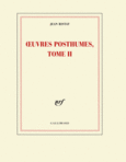 Couverture Œuvres posthumes, tome II ()
