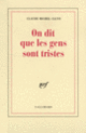 Couverture On dit que les gens sont tristes (Claude Michel Cluny)