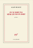 Couverture On ne dort pas même quand on dort ()