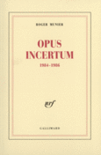 Couverture Opus incertum ()