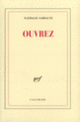 Couverture Ouvrez (Nathalie Sarraute)