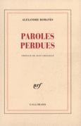 Couverture Paroles perdues ()