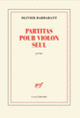Couverture Partitas pour violon seul (Olivier Barbarant)