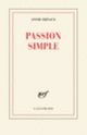 Couverture Passion simple (Annie Ernaux)