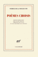 Couverture Poèmes choisis (Patrice de La Tour du Pin)