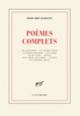 Couverture Poèmes complets (Édouard Glissant)