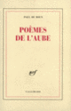 Couverture Poèmes de l'aube (Paul de Roux)