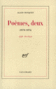 Couverture Poèmes, deux (Alain Bosquet)