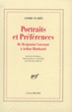 Couverture Portraits et Préférences (André Suarès)