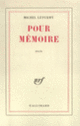 Couverture Pour mémoire (Michel Léturmy)