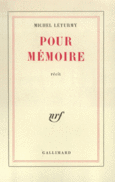 Couverture Pour mémoire ()