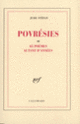 Couverture Povrésies ou 65 poèmes autant d'années (Jude Stéfan)
