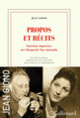 Couverture Propos et récits (Jean Giono)