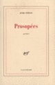 Couverture Prosopées (Jude Stéfan)