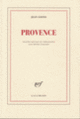 Couverture Provence (Jean Giono)