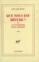 Couverture Que nous est Hécube? ou Un plaidoyer pour l'humain (Zoé Oldenbourg)
