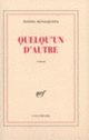 Couverture Quelqu'un d'autre (Tonino Benacquista)