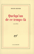 Couverture Quelqu'un de ce temps-là ()