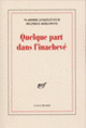 Couverture Quelque part dans l'inachevé (Béatrice Berlowitz,Vladimir Jankélévitch)