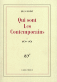 Couverture Qui sont les contemporains ()