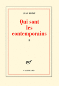 Couverture Qui sont les contemporains ()