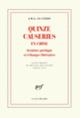 Couverture Quinze causeries en Chine (J. M. G. Le Clézio)