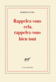 Couverture Rappelez-vous cela, rappelez-vous bien tout ()