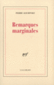 Couverture Remarques marginales (Pierre Alechinsky)