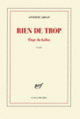 Couverture Rien de trop (Antoine Arsan)