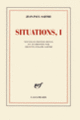 Couverture Situations (Jean-Paul Sartre)