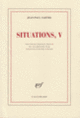 Couverture Situations (Jean-Paul Sartre)