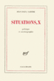 Couverture Situations (Jean-Paul Sartre)