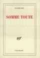 Couverture Somme toute (Claude Roy)