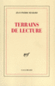 Couverture Terrains de lecture (Jean-Pierre Richard (1922-2019))