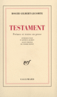 Couverture Testament () Couverture Testament ()