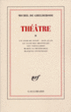 Couverture Théâtre (Michel de Ghelderode)