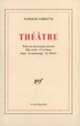 Couverture Théâtre (Nathalie Sarraute)