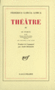 Couverture Théâtre (Federico García Lorca)