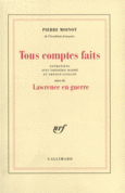 Couverture Tous comptes faits / Lawrence en guerre (,Arnaud Guillon,Pierre Moinot)