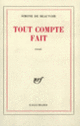 Couverture Tout compte fait (Simone de Beauvoir)