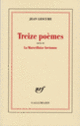 Couverture Treize poèmes / La Marseillaise bretonne (Jean Lescure)