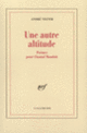 Couverture Une Autre altitude (André Velter)
