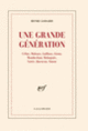 Couverture Une Grande génération (Henri Godard)