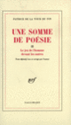 Couverture Une Somme de poésie (Patrice de La Tour du Pin)