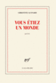 Couverture Vous étiez un monde (Christine Guinard)