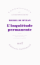 Couverture L'inquiétude permanente (Michel de M'Uzan)